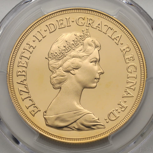 イギリス 1984年 エリザベス2世 5ポンド金貨 PR69DCAM:32670417